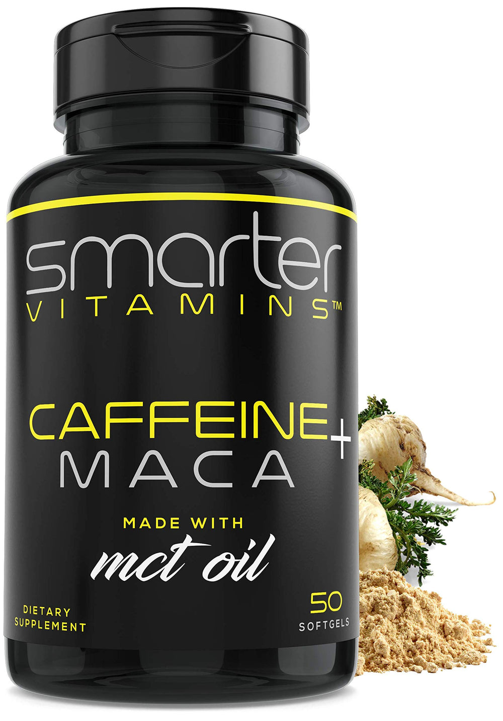 Smarter Energy Pills bottle shown as a convenient daily energy option