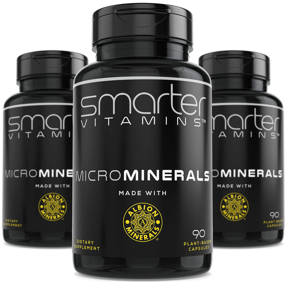 SmarterVitamins zinc glycinate Albion bottle—premium mineral support for daily wellness.