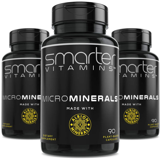 SmarterVitamins zinc glycinate Albion bottle—premium mineral support for daily wellness.