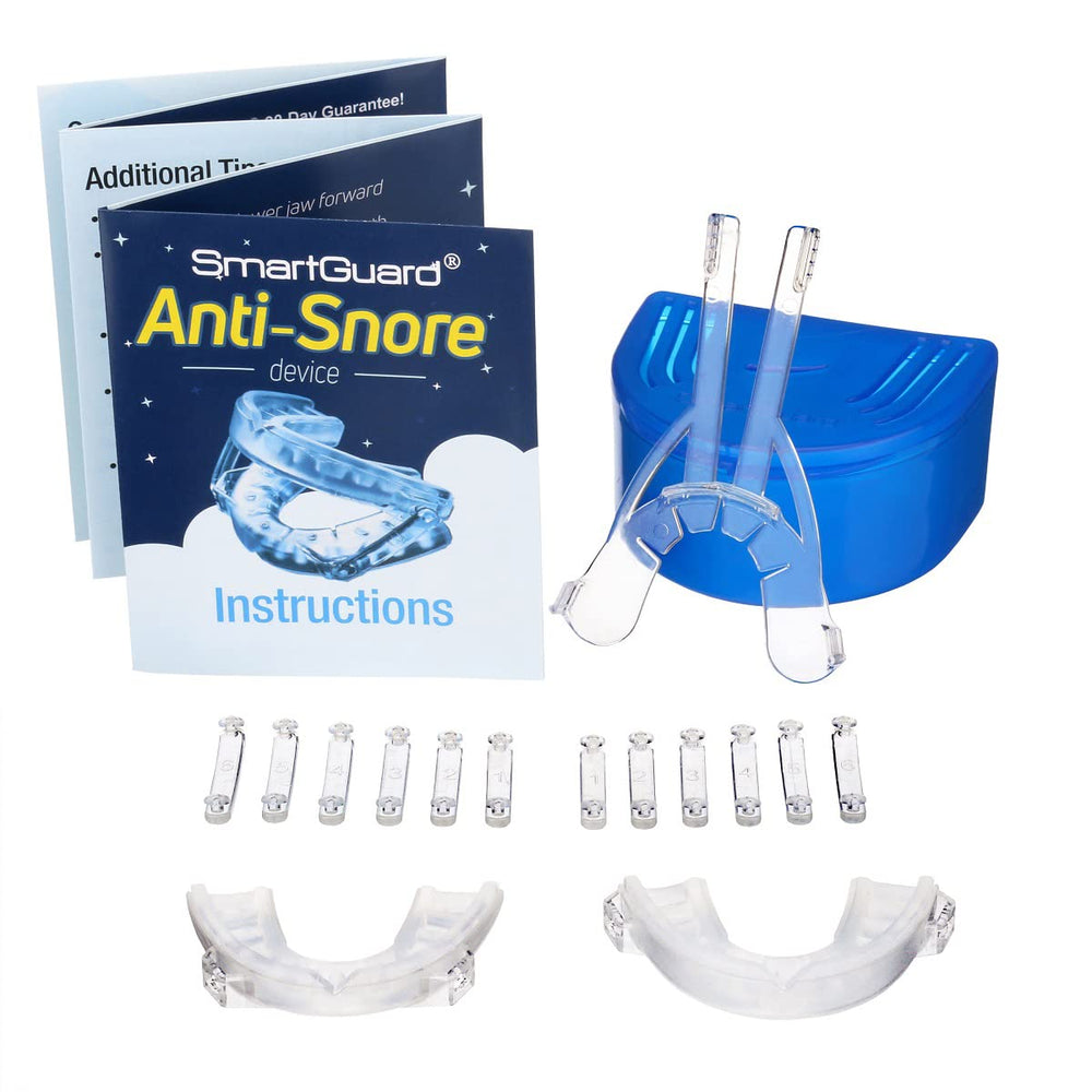 SmartGuard jaw-forward position illustrates airway support during sleep.
