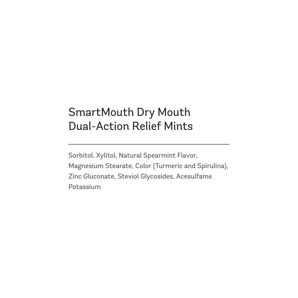 SmartMouth mints beside a coffee cup for morning refreshment