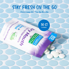 Ingredient panel shows xylitol and zinc in SmartMouth mints