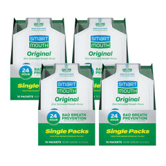 SmartMouth Original Activated Mouthwash travel pack front view for on-the-go freshness