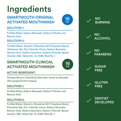 SmartMouth original mint label showing 16 oz