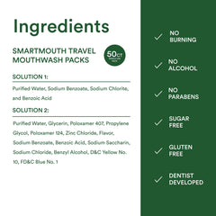 Alcohol-free and sugar-free mouthwash packet designed for gentle daily use.