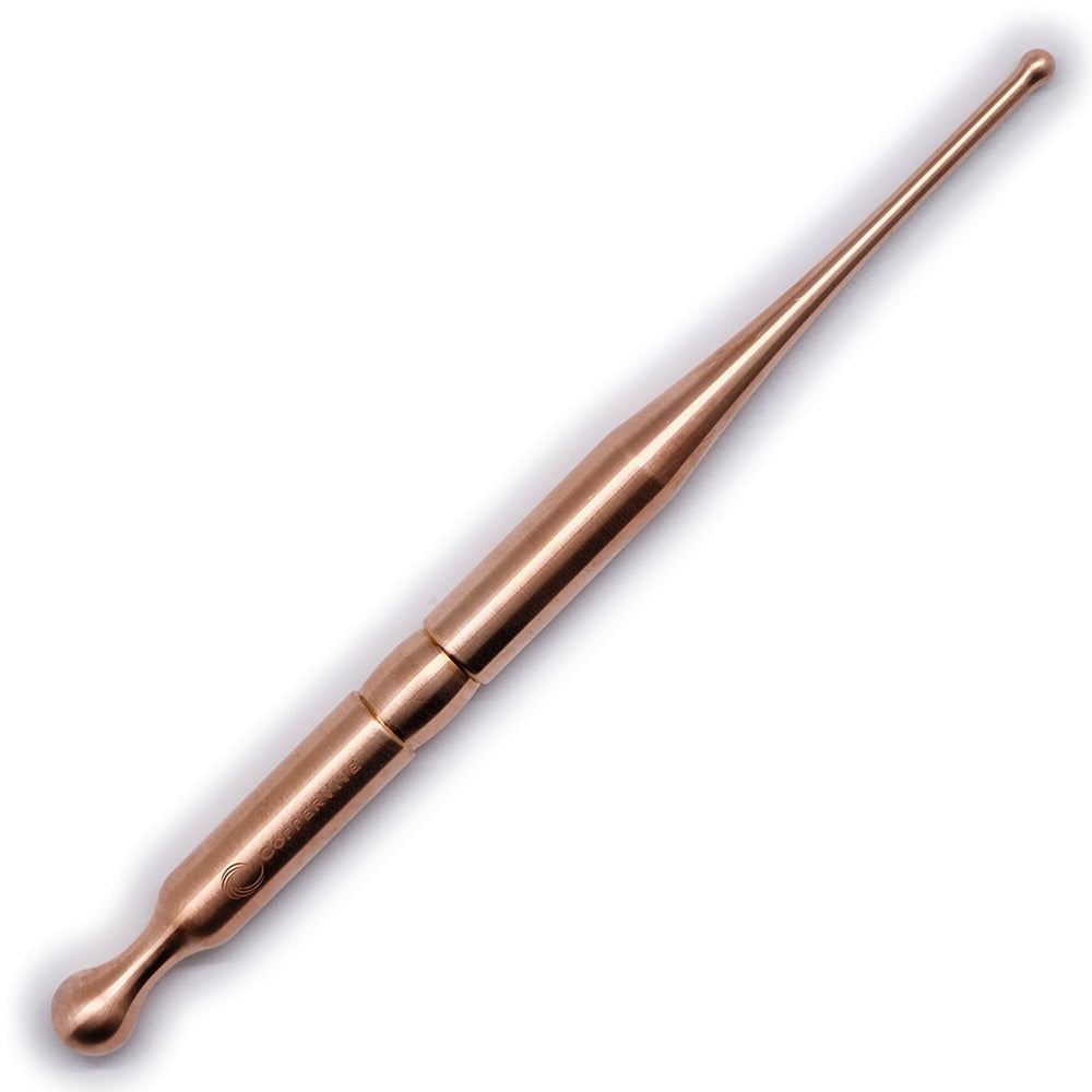 SmartYOU CopperVive dual-tip design for precise acupressure and facial massage.