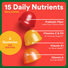SmartyPants Kids orange flavor gummies for kid-friendly nutrition