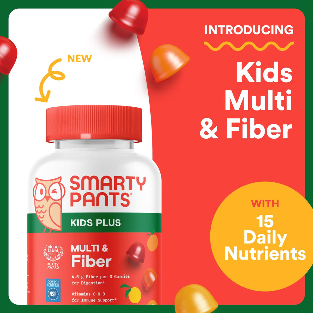 SmartyPants Kids strawberry flavor gummies for tasty daily micronutrient intake