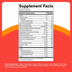 SmartyPants Kids Plus Omegas bottle back highlights ingredients and clean label quality
