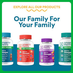 SmartyPants Mens Organic Multivitamin bottle front view designed for men.