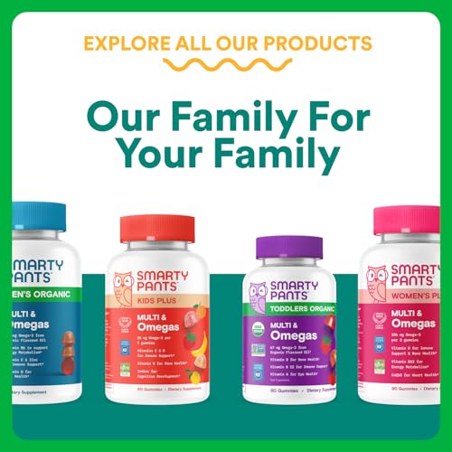 SmartyPants Prenatal bottle pictured on a kitchen counter for everyday use.