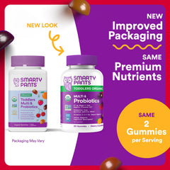 SmartyPants cherry-flavor gummies closeup appealing to toddlers