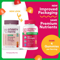 Close-up of SmartyPants gummies highlighting convenient daily vitamins.