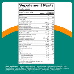 SmartyPants Prenatal Plus algal oil DHA/EPA visual emphasizing omega-3 support