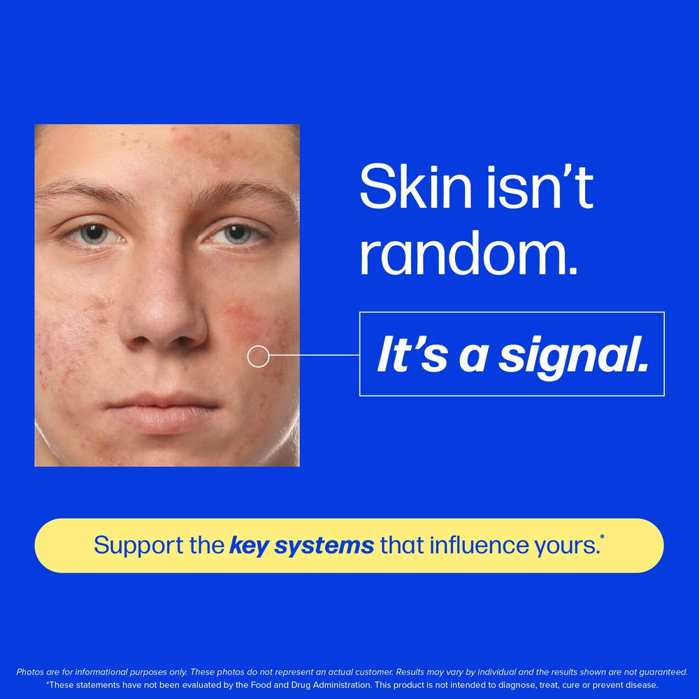 SMNutrition 60-day supply packaging shown for ongoing skin support.