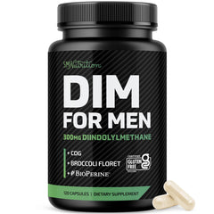 SMNutrition DIM 300mg bottle closeup hints at daily hormone balance
