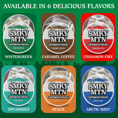 Smokey Mountain Wintergreen pouches made in USA for domestic production.