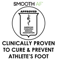Smooth AF alcohol-free formula demonstrates gentler care for cracked skin.