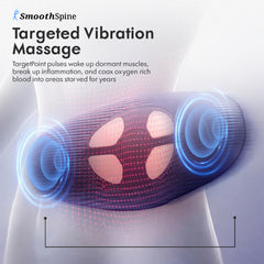 SmoothSpine air traction panel setup showing decompression and comfort