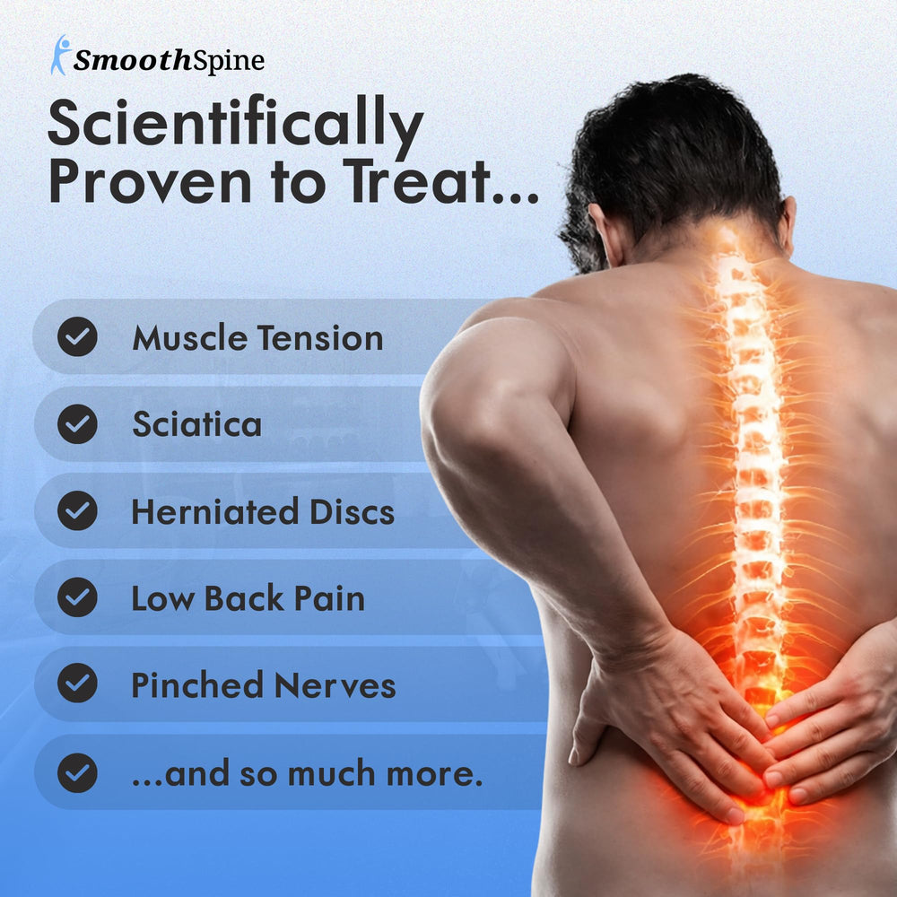 SmoothSpine red light therapy diode aiding calm recovery sessions