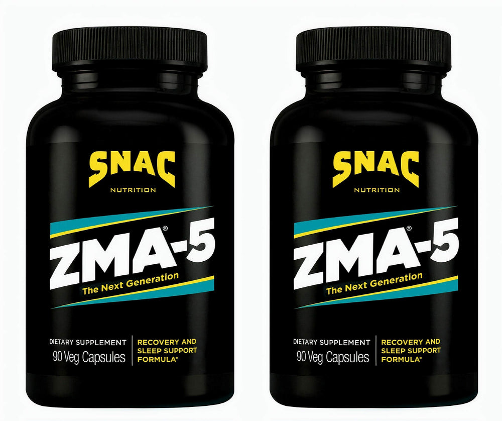 SNAC ZMA-5 sleep bottle front view shows nightly recovery potential.
