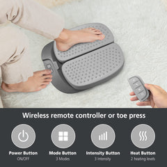 Snailax foot massager flat design fits every foot size.