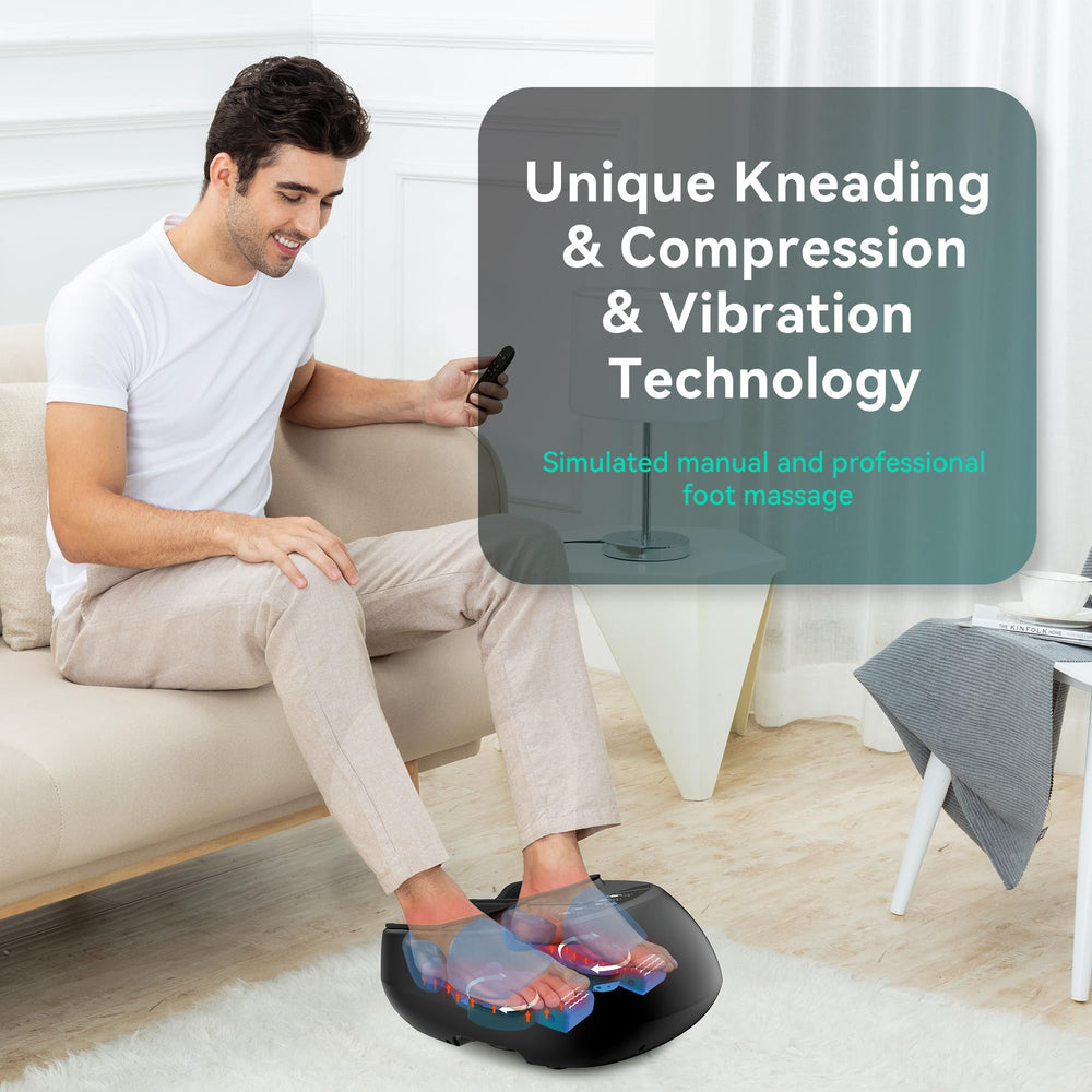 Dual-level heat on Snailax foot massager for warm comfort