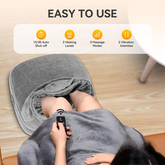 Snailax foot massager with two heating levels for personalized warmth.