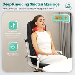 Snailax full body massage chair pad for relaxing sessions on a couch
