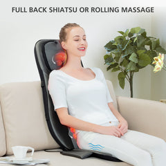 Integrated straps secure the cushion to chairs for stable use.