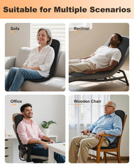 Snailax non-slip base and adjustable straps keep the cushion steady during use.