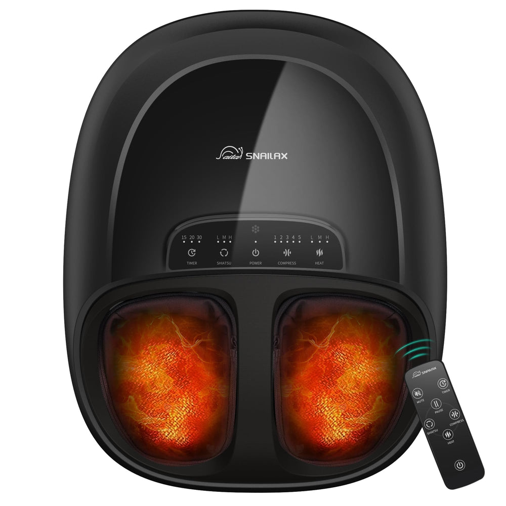 Snailax shiatsu foot massager forefoot kneading targets arches for daily comfort.