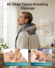 Snailax massager with graphene heating panel for fast, even warmth.