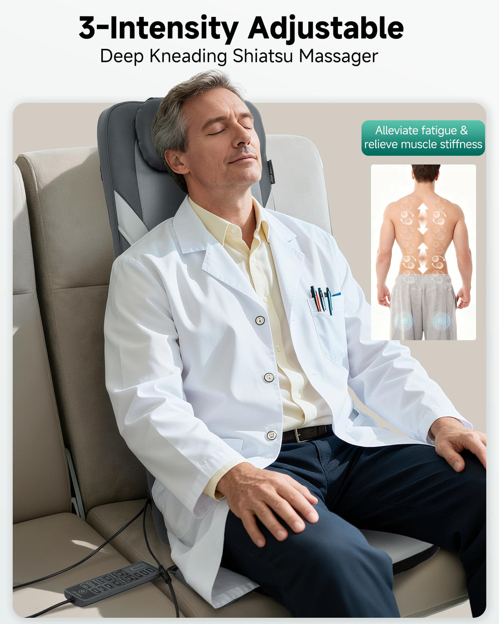 Snailax spot massage targets upper back for precise relief