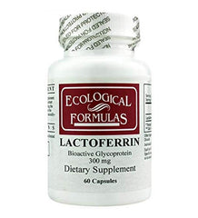 Snana Ecological Formulas Lactoferrin 300mg bottle supports gut balance and immune health.