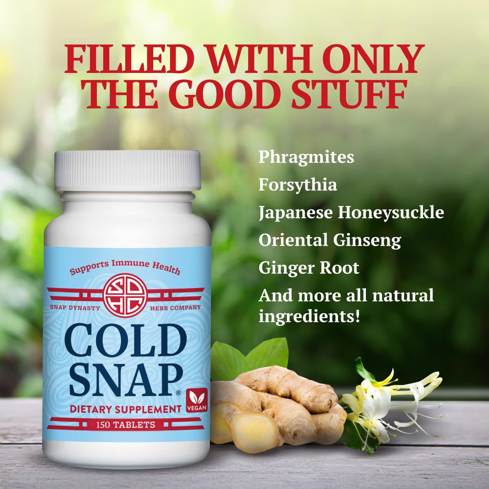 Snap Dynasty Cold Snap bottle against glass background evokes trust