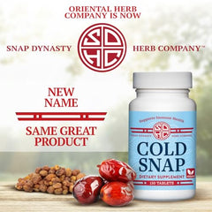 Snap Dynasty Cold Snap branding on label design