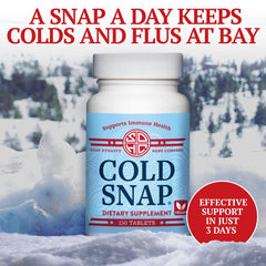Snap Dynasty Cold Snap packaging side with safety and quality cues