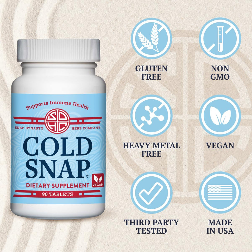Snap Dynasty Cold Snap packaging designed for all-year use.