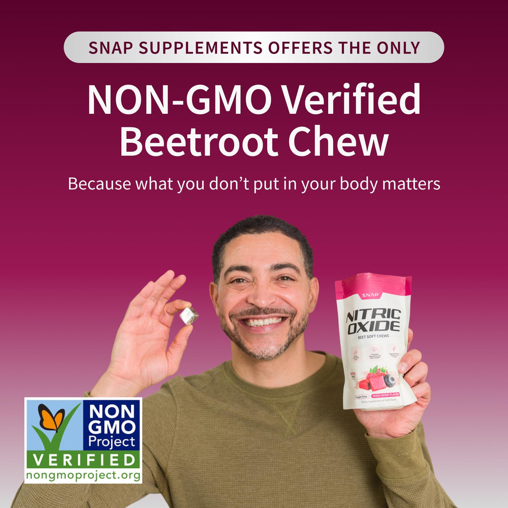 Chews dissolve quickly for post-workout routines with Beet Root Chews.