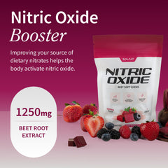 Beet Root Chews, mixed berry flavor, on-the-go energy taste.