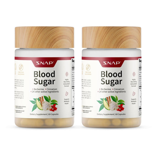 Snap Supplements Blood Sugar Blend bottle with berberine for daily metabolic support