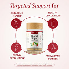 Snap Supplements Blood Sugar Blend with green tea extract for antioxidant support