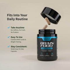 Snap Supplements Brain Booster bacopa ingredient detail on label.