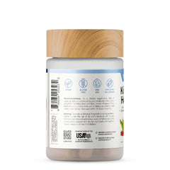 Snap Supplements non-GMO and gluten-free symbols on packaging.
