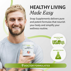 Athlete using Snap Supplements Pre-Workout during training demonstrates energy support.