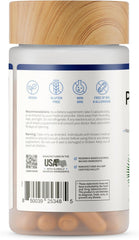 Snap Supplements Prostate Health bottle on white table for clear visibility