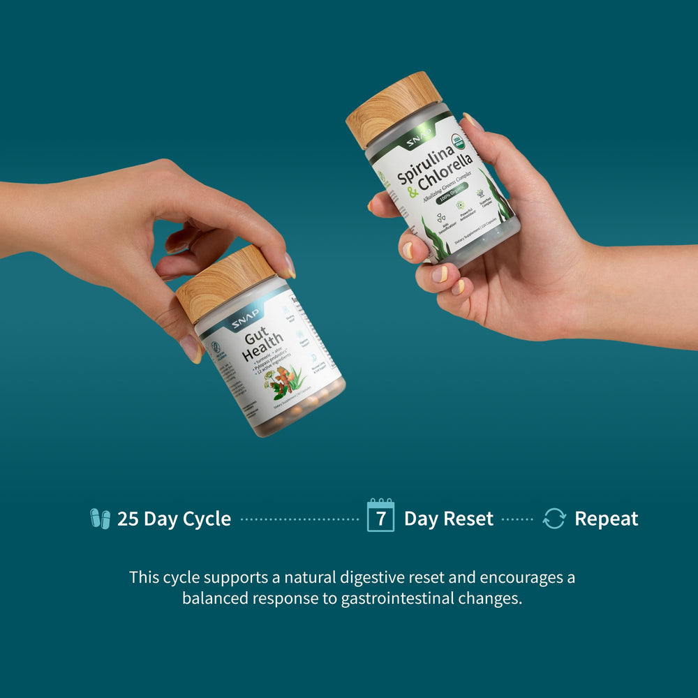 Snap Supplements USA-made GMP facility seal on label signals quality