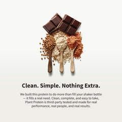 Snap Supplements vegan protein chocolate label featuring essential amino acids