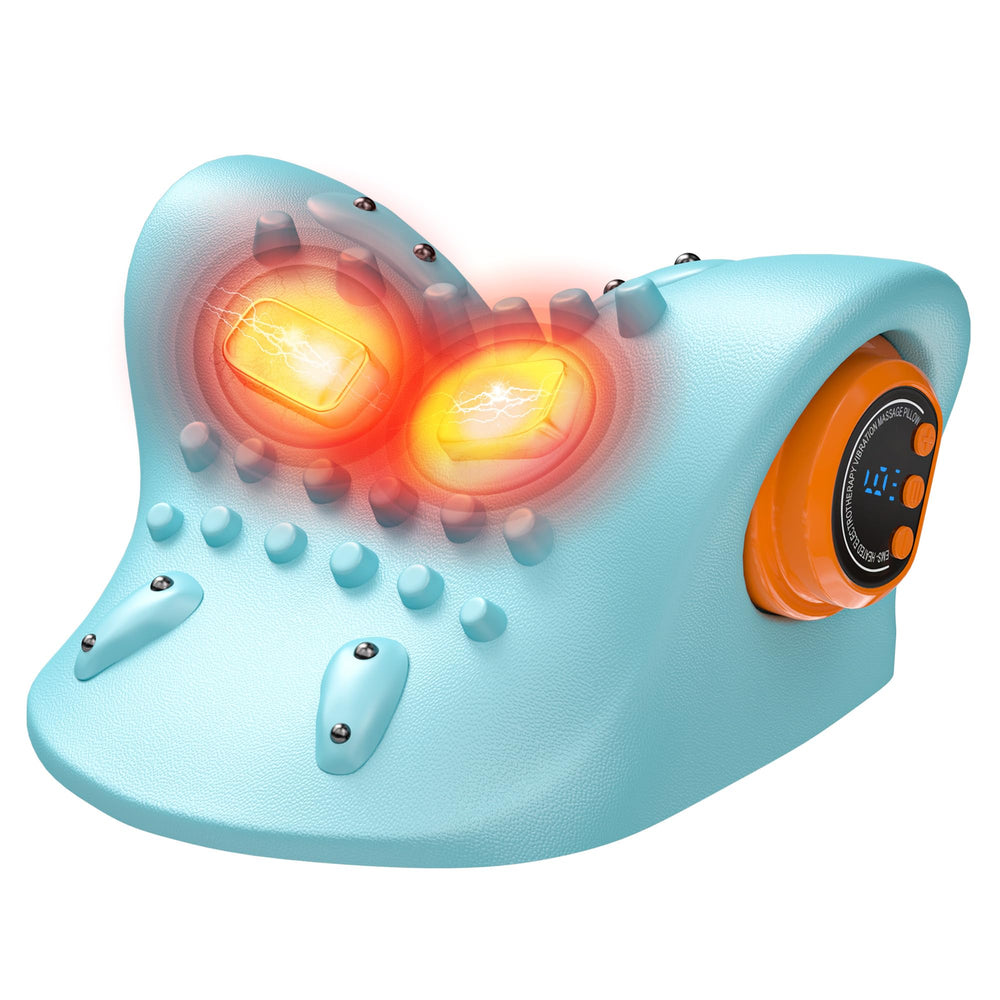 Snawowo cervical neck massager with heat on desk for daily neck relief.